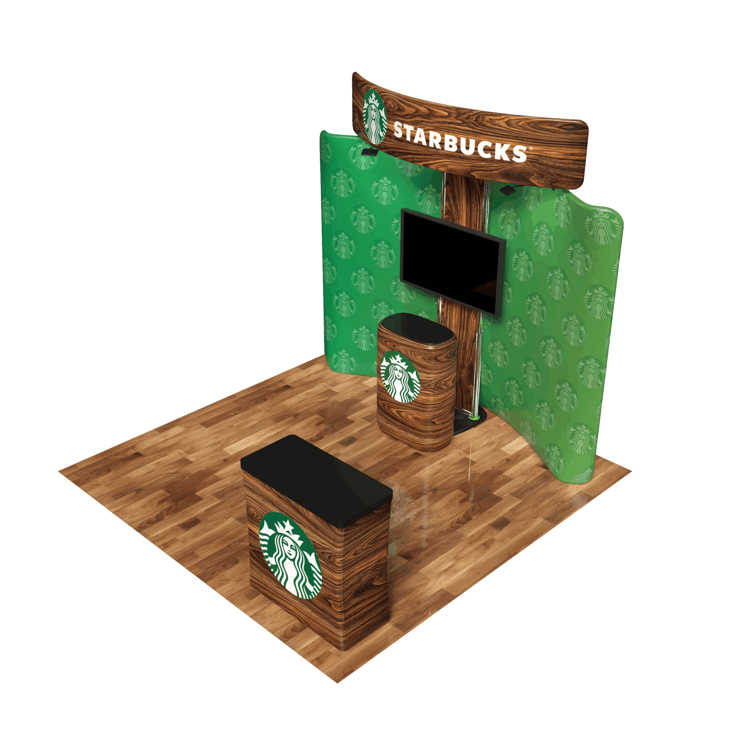 10x10 feet trade show booth display tension fabric