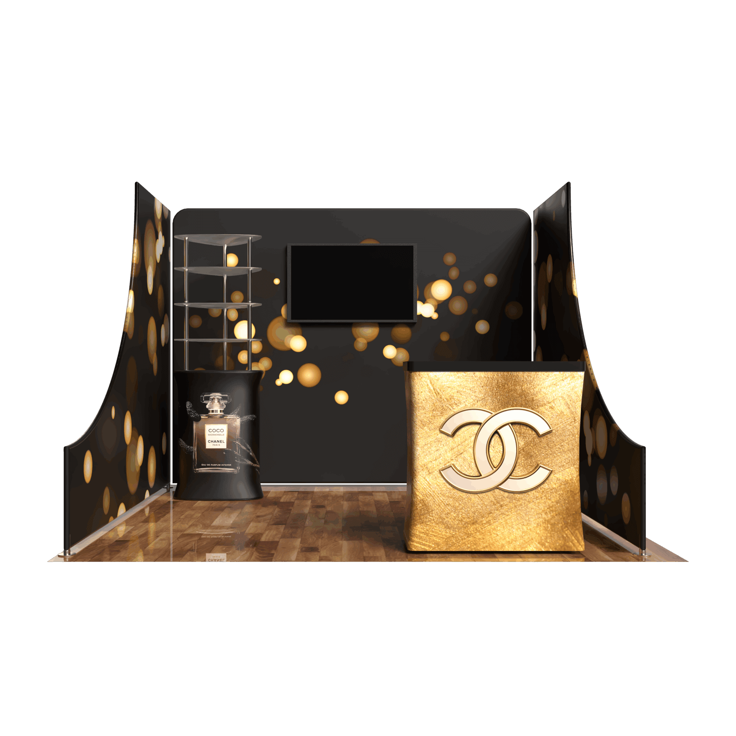 10x10 feet trade show booth display tension fabric