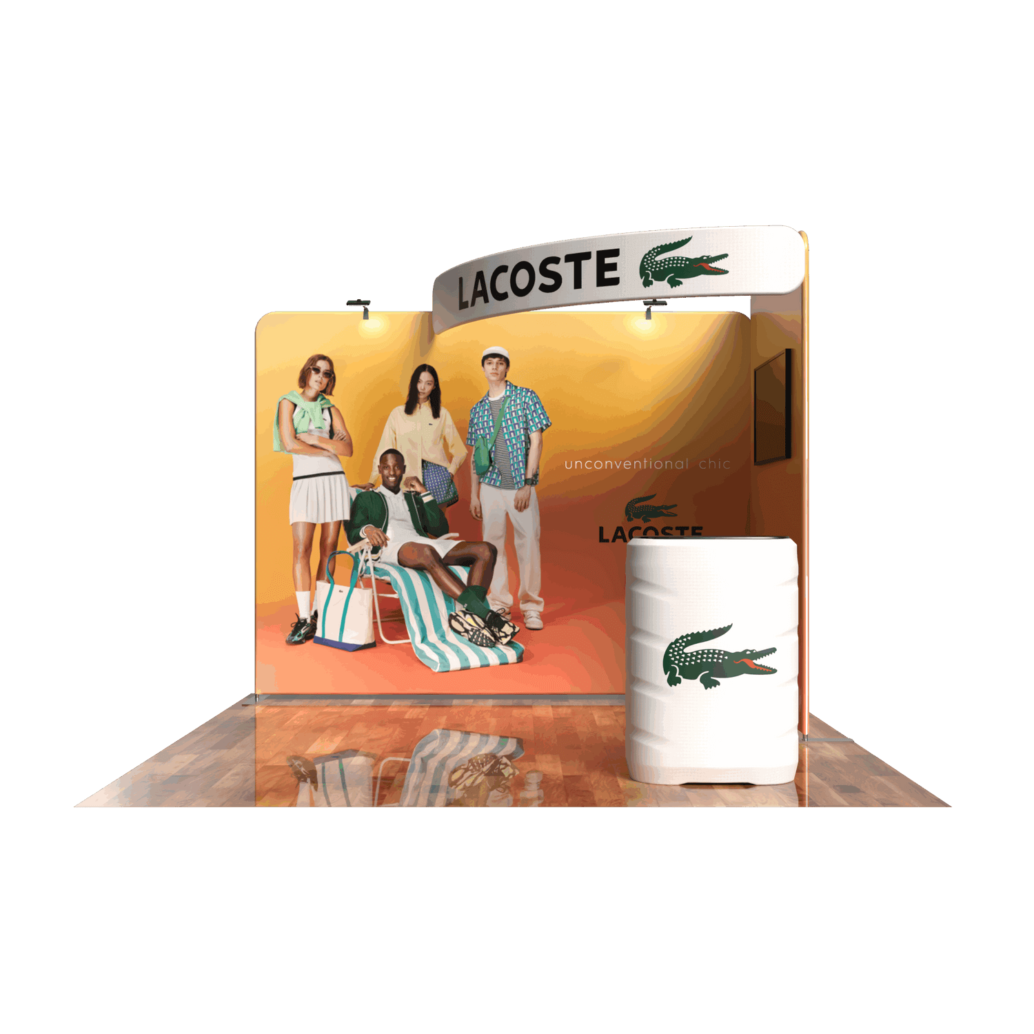 10x10 feet trade show booth display tension fabric