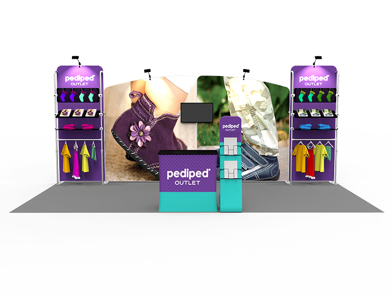 10x20 feet trade show booth display tension fabric