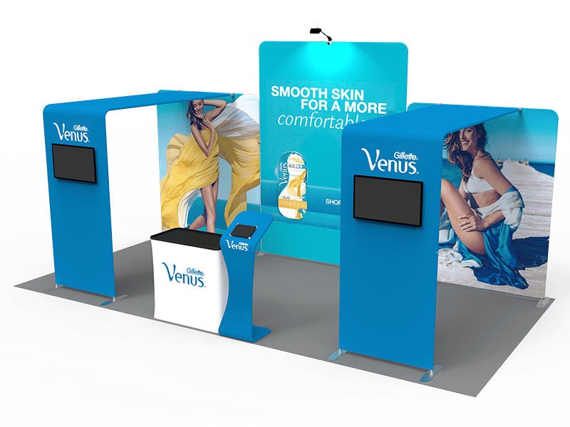 10x20 feet trade show booth display tension fabric