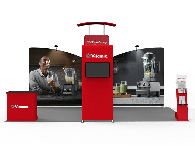 10x20 feet trade show booth display tension fabric