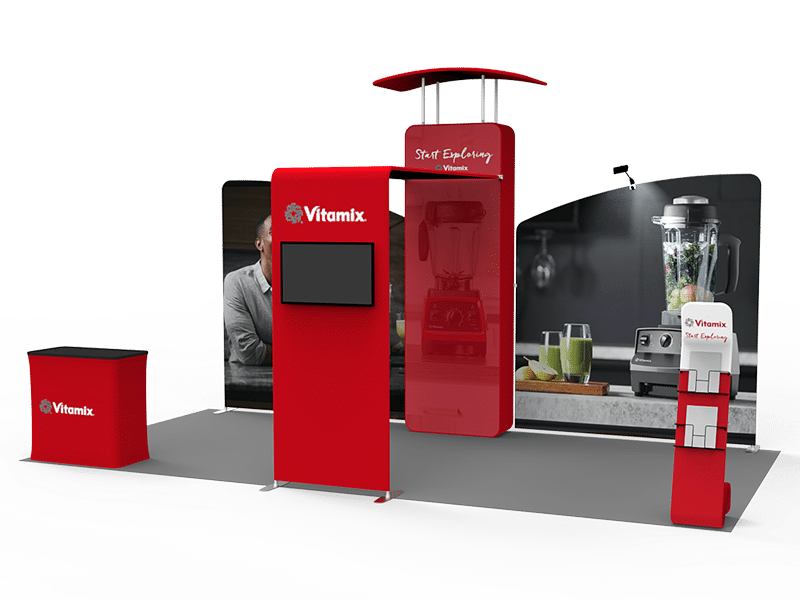 10x20 feet trade show booth display tension fabric