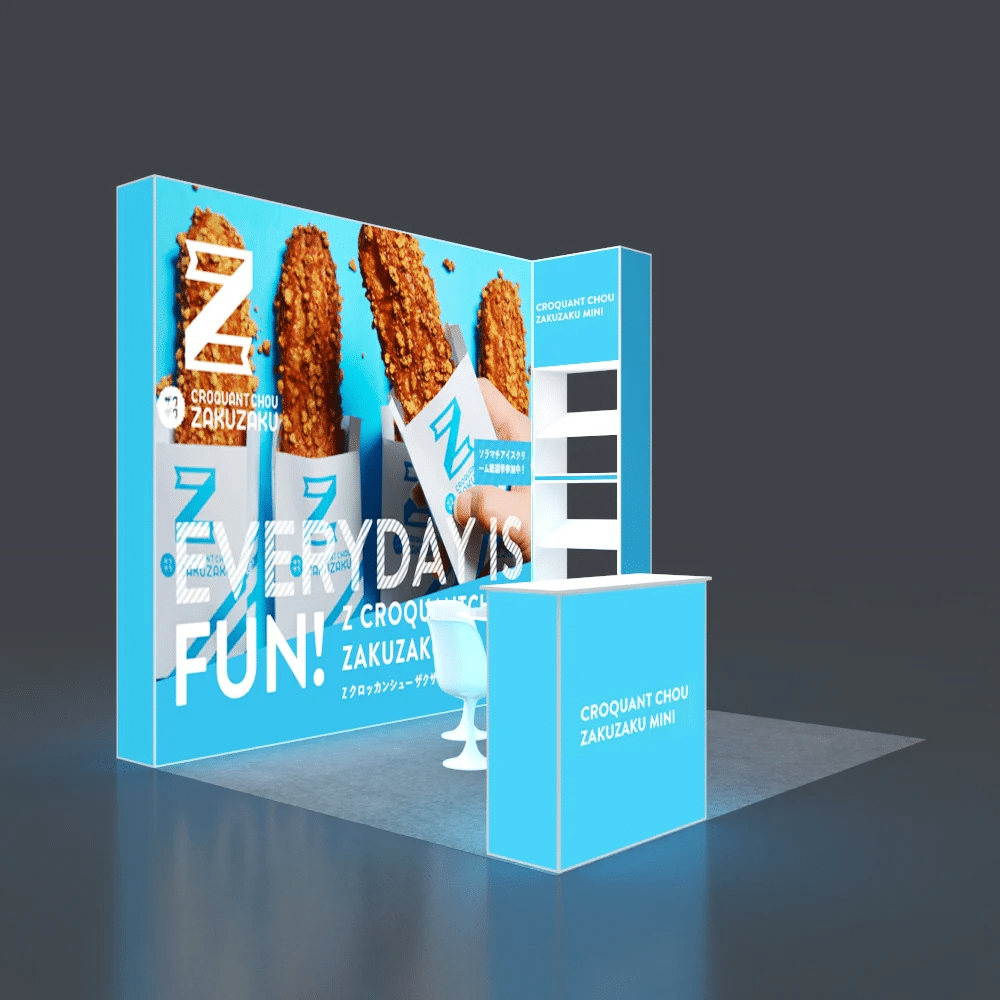 backlit seg pop up booth kit