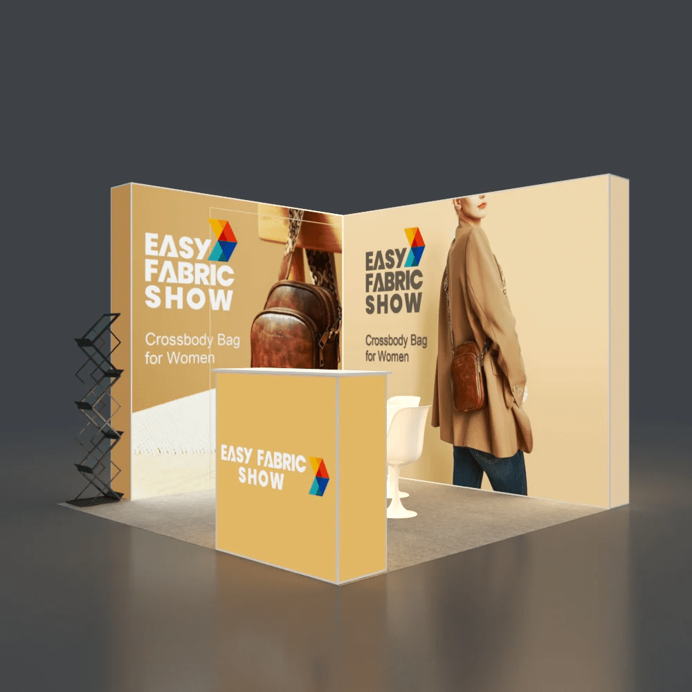 backlit seg pop up booth kit