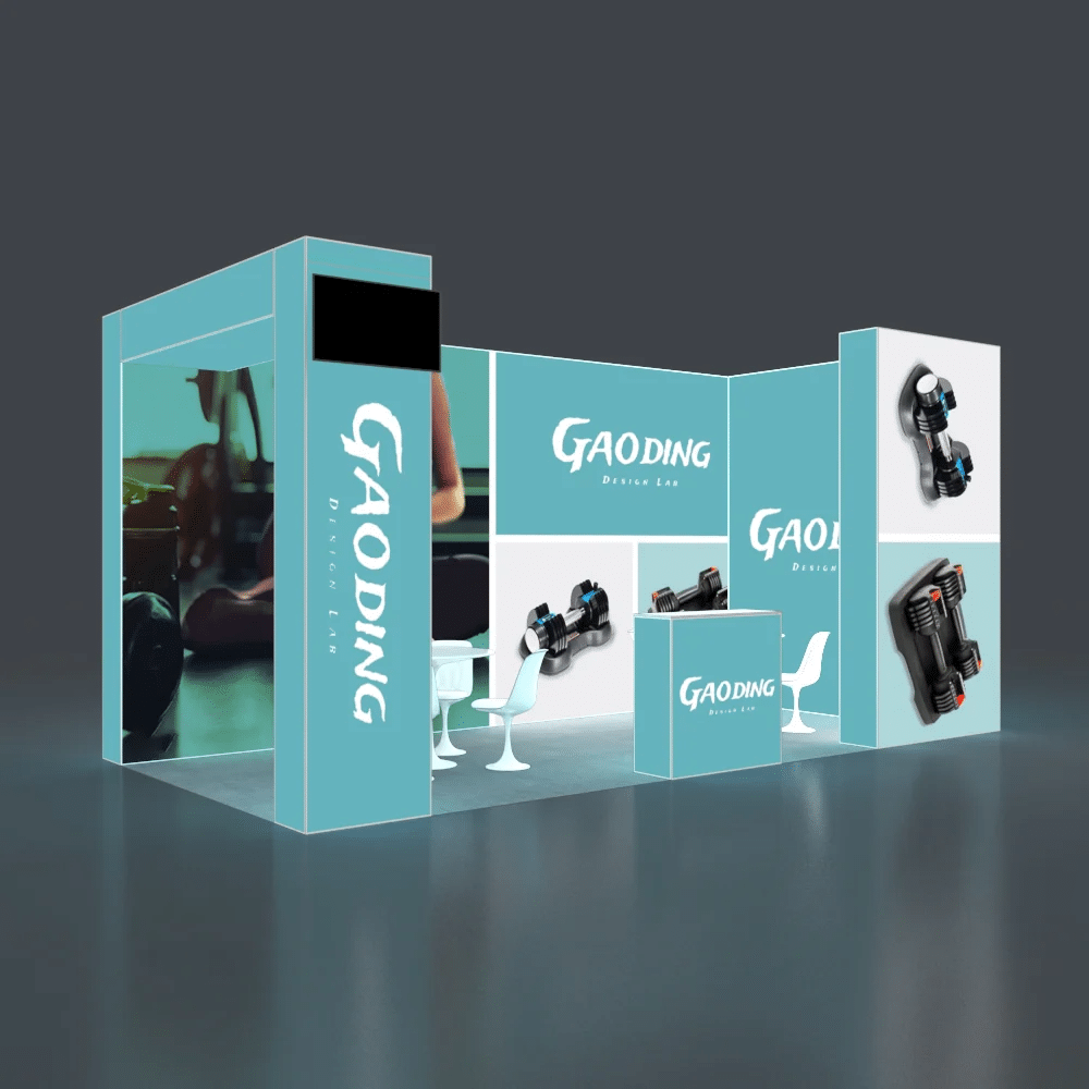 backlit seg pop up booth kit