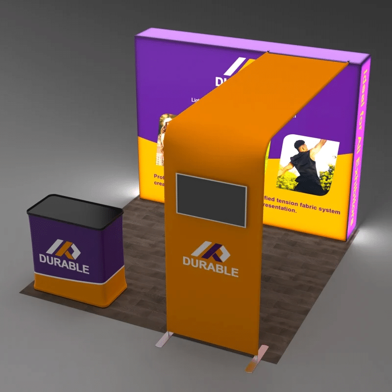 backlit tension fabric booths