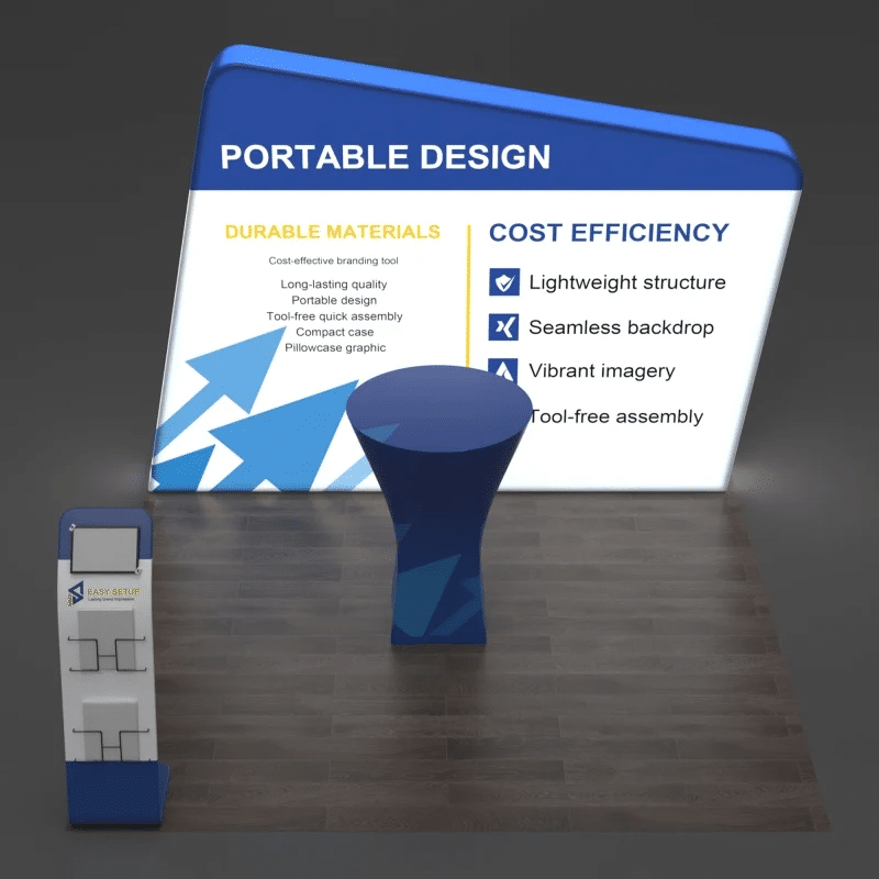 backlit tension fabric booths