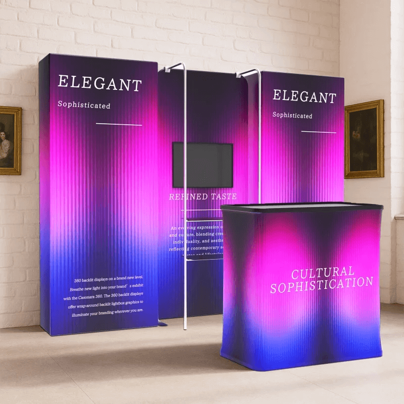 backlit tension fabric booths