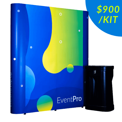 PVC straight pop up less than 1000 dollars product image