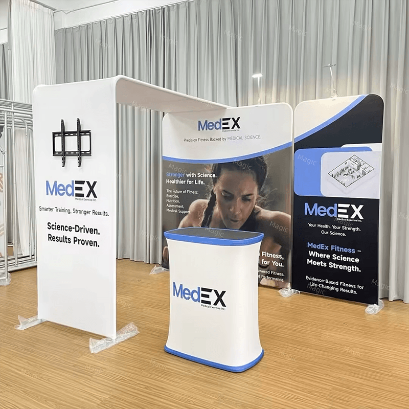 10ft tension fabric booth medex