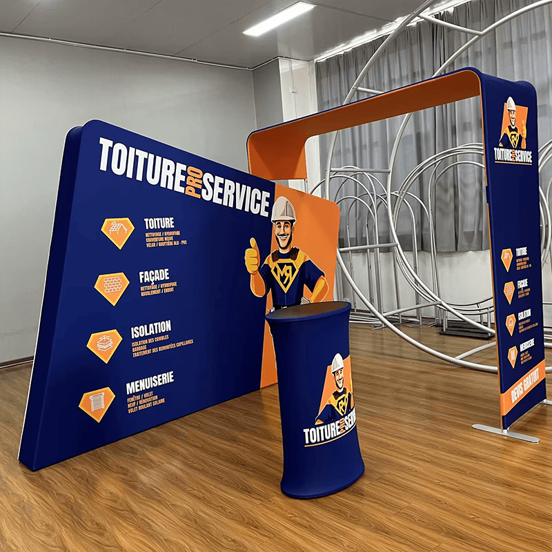 10ft tension fabric booth toiture sentence