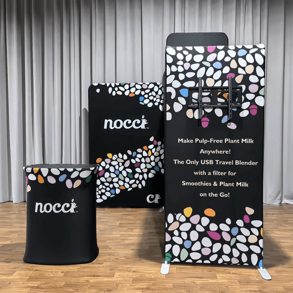 10x10 tension fabric booth works nocck