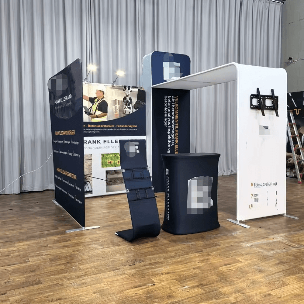 10x10 tension fabric booth works ranks