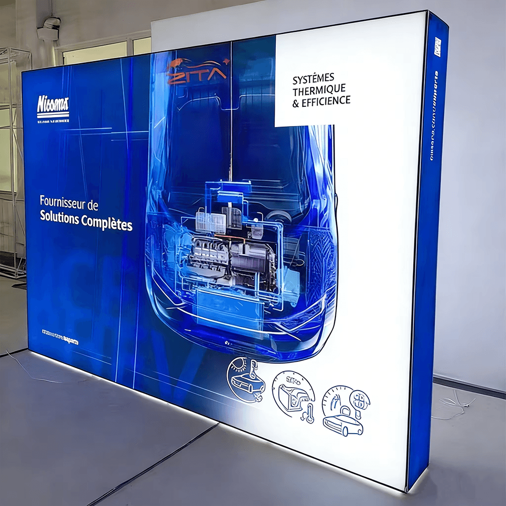 backlit seg pop up backdrop work fkave