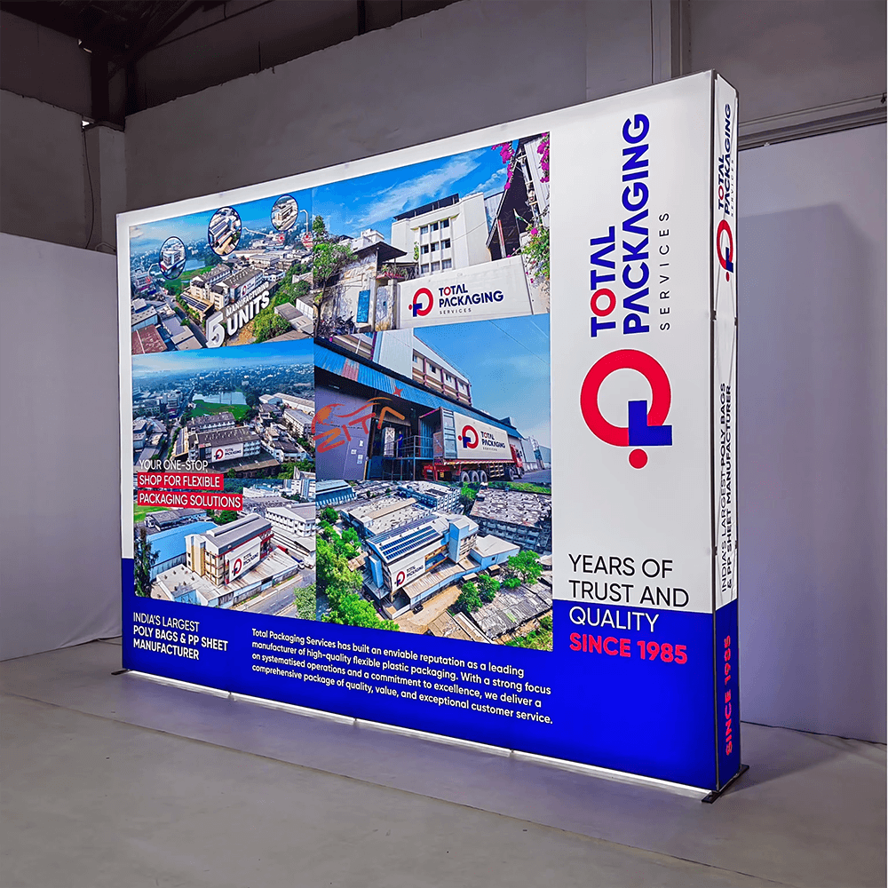 backlit seg pop up backdrop work total