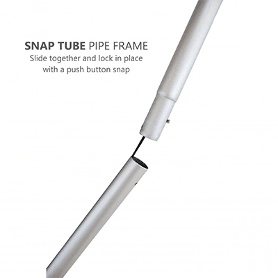 tension fabric pole easy install